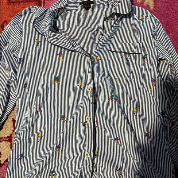 J. Crew men’s small striped cotton poplin skiing pjs - Picture 5 of 5